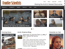 Tablet Screenshot of frontierscientists.com
